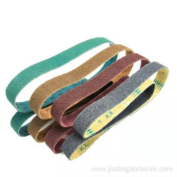 Nylon abrasive sanding belts for belt sanders